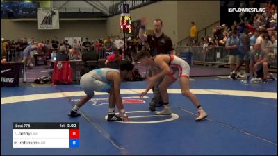 61 kg Consi Of 32 #1 - Tristan Jenny, La Crosse Area Wrestlers vs Malcolm Robinson, NJRTC