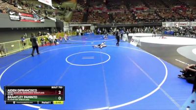 84 lbs Semifinal - Aiden DiFrancisco, RBWC (Rancho Bernardo Wrestling Club) vs Brantley Paminto, Gladiator Wrestling