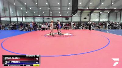 150 lbs Cons. Round 2 - Sergio Porras, CA vs Noah Hamilton, WA