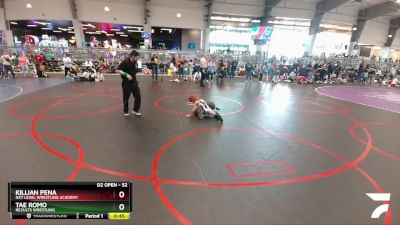 52 lbs Cons. Round 2 - Killian Pena, NXT Level Wrestling Academy vs Tae Romo, ReZults Wrestling