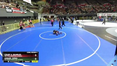 62 lbs Cons. Round 4 - Ezekiel Avina, Elk Grove Wrestling Academy vs Colby A. Quarles, Red Star Wrestling Academy