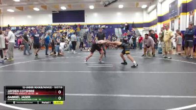 107/115 Round 3 - Jayden Cotsmire, Stratford Knights Youth vs Gabriel Jager, Summerville Takedown Club