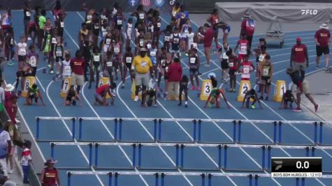 Youth Boys' 100m Hurdles Championship, Semi-Finals 1 - Age 12