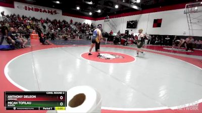 220 lbs Cons. Round 2 - Micah Tofilau, Bonita vs Anthony DeLeon, Serrano