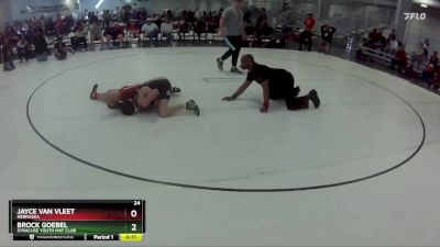 109 lbs Cons. Semi - Jayce Van Vleet, Nebraska vs Brock Goebel, Syracuse Youth Mat Club