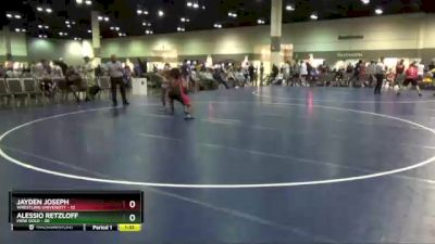 160 lbs Round 1 (10 Team) - Jayden Joseph, Wrestling University vs Alessio Retzloff, MXW Gold