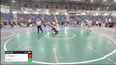 126 lbs Consi Of 8 #1 - Isaiah Gallegos, Jefferson vs Nathan Fish, Rawhide Wrestling