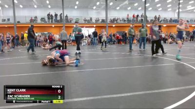 80 lbs Round 2 - Kent Clark, C2x vs Zac Schrader, Eastside Youth Wrestling