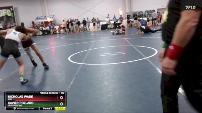 110 lbs Cons. Round 3 - Xavier Pollard, Louisville WC vs Nicholas Wade, SAW