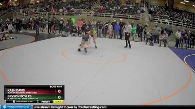 102 lbs Champ. Round 2 - Bryson Boyles, Pleasant Hill Wrestling Club vs Kash Davis, Rock Of Redmond Wrestling