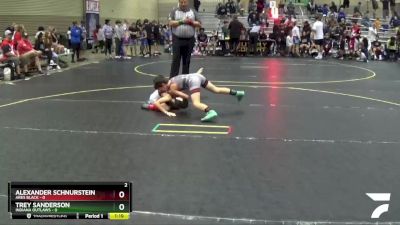 67 lbs Quarterfinals (8 Team) - Alexander Schnurstein, Ares Black vs Trey Sanderson, Indiana Outlaws