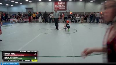 62 lbs 7th Place Match - Gage Williams, Front Royal Wrestling Club vs Ryker King, Matoaca Youth Wrestling Club