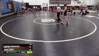 120 lbs Round 5 (10 Team) - Tavin Morey, Thompson Valley vs Louden Kindsfater, Eaton