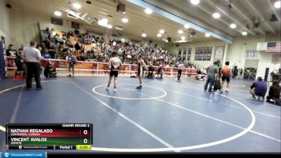 138 lbs Champ. Round 2 - Vincent Avalos, Servite vs Nathan Regalado, Centennial-Corona