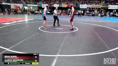 285 lbs Champ. Round 1 - Kamryn Woodfork, Palmer High School vs Brian Burns, Ketchikan High School