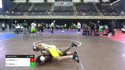 150 lbs Consi Of 8 #2 - Kaleb Gamble, Baltimore vs Robert Wilson, Ave