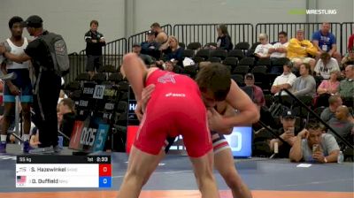 55 kg Final - Sam Hazewinkel, Sunkist Kids Wrestling Club vs Dalton Duffield, NMU-OTS