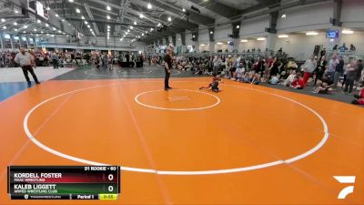 60 lbs Quarterfinal - Kordell Foster, MAAC Wrestling vs Kaleb Liggett, Amped Wrestling Club