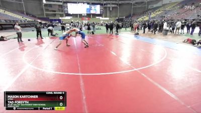 175 lbs Cons. Round 5 - Tad Forsyth, Blue Valley Southwest High School Wrestling vs Mason Kartchner, Utah