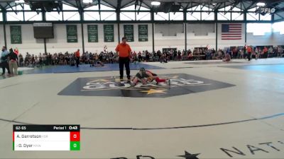 62-65 lbs Cons. Round 1 - Dawson Dyer, Mattoon Youth WC vs Asher Garretson, Yorkville