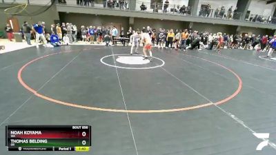 132 lbs Champ. Round 1 - Noah Koyama, WA vs Thomas Belding, OR