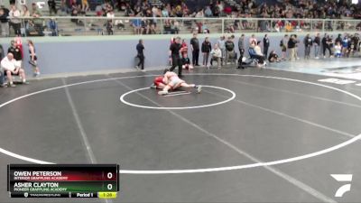 126 lbs X Bracket - Asher Clayton, Pioneer Grappling Academy vs Owen Peterson, Interior Grappling Academy