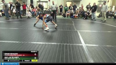 92 lbs Round 3 (6 Team) - Omar Niyazov, Scanlan Wrestling Academy vs Declan Blaney, NOVA Wrestling Club