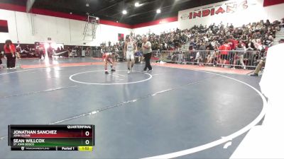 113 lbs Quarterfinal - Sean Willcox, St John Bosco vs Jonathan Sanchez, John Glenn