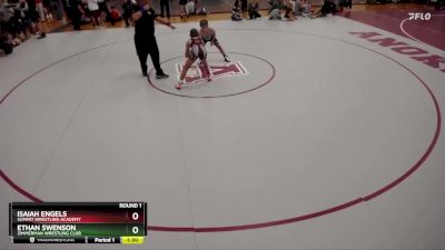 117 lbs Round 1 - Isaiah Engels, Summit Wrestling Academy vs Ethan Swenson, Zimmerman Wrestling Club