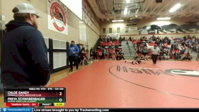 124-135 lbs Semifinal - Freya Schwabenbauer, Ascend Wrestling Academy vs Chloe Gandy, Ferndale Force Wrestling Club