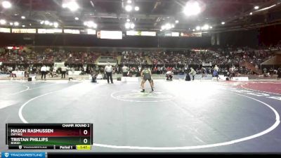 182 lbs Champ. Round 2 - Tristan Phillips, Borah vs Mason Rasmussen, Owyhee