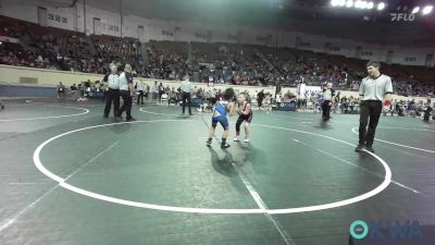 66 lbs Round Of 16 - Sterling Gunn, Barnsdall Youth Wrestling vs Michael Haneberg, Genesis Wrestling