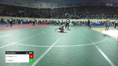 105 lbs Consolation - Braden Perez, Owasso Junior High vs Aberic Scott, Lincoln Christian