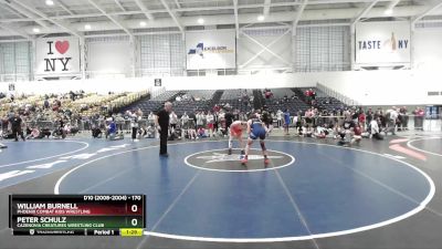 170 lbs Cons. Round 4 - William Burnell, Phoenix Combat Kids Wrestling vs Peter Schulz, Cazenovia Creatures Wrestling Club