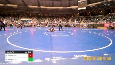 70 lbs Round Of 16 - Ewan Brown, Purler Wrestling, Inc vs Kaisen Kelley, Pryor Tigers