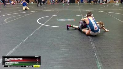 88-92 lbs Semifinal - Camden Hook, Unattached vs Braxton Shaffer, Donahue