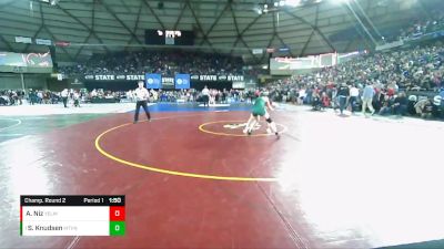 Girls 3A/4A 145 Champ. Round 2 - Samara Knudsen, Mount Vernon (Girls) vs Amailee Niz, Yelm (Girls)