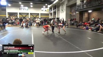 110 lbs Round 3 (4 Team) - Reese Anderson, Nebraska Wrestling Academy vs Kate Krause, Rocky And The Bullwinkles