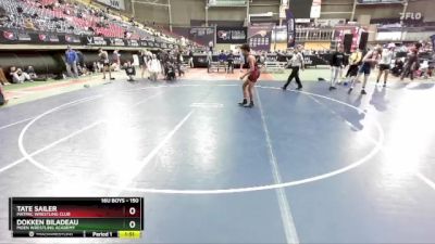 150 lbs Champ. Round 1 - Dokken Biladeau, Moen Wrestling Academy vs Tate Sailer, MATPAC Wrestling Club