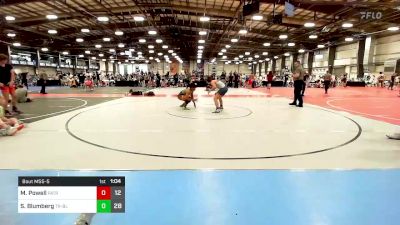 160 lbs Rr Rnd 2 - Mikaya Powell, Patriot USA Wrestling Club vs Sebastian Blumberg, Triumph Blue