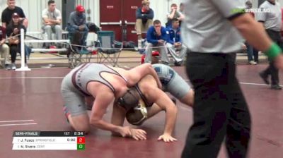 285 lbs Semifinal - Joe Fusco, Springfield College vs Nick Rivera, Centenary