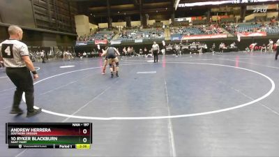 197 lbs Cons. Round 2 - 10 Ryker Blackburn, Saint Mary vs Andrew Herrera, Southern Oregon