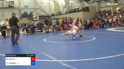 97 kg Round Of 32 - Brian Burns, IRTC vs Kevin Snyder, Ohio State-Unattached