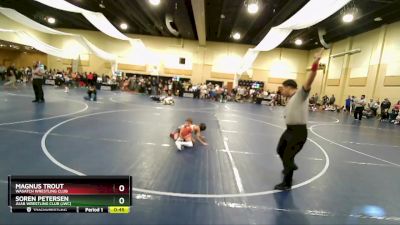 50 lbs Champ. Round 1 - Soren Petersen, Juab Wrestling Club (JWC) vs Magnus Trout, Wasatch Wrestling Club