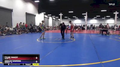 110 lbs Quarters & 1st Wb (16 Team) - Tyler Yancey, Texas vs Keegan Dawkins, Georgia