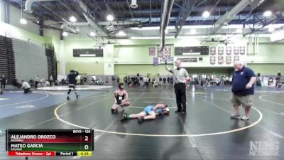 126 lbs Cons. Round 3 - Alejandro Orozco, BANNING vs Mateo Garcia, SYLMAR