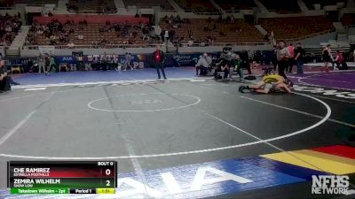 D3-120 lbs Quarterfinal - Che Ramirez, Estrella Foothills vs Zemira Wilhelm, Show Low