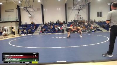 197 lbs Semifinal - Nathan Critchfield, Indiana Tech vs Christian DeLuna, Siena Heights University