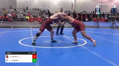 285 lbs Prelims - Josiah Jones, Oklahoma vs John Borst, Virginia Tech