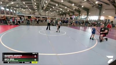 52 lbs Cons. Round 1 - Beck Sena, 512 Outlaw Wrestling vs Giuseppe Argento, Katy Area Wrestling Club